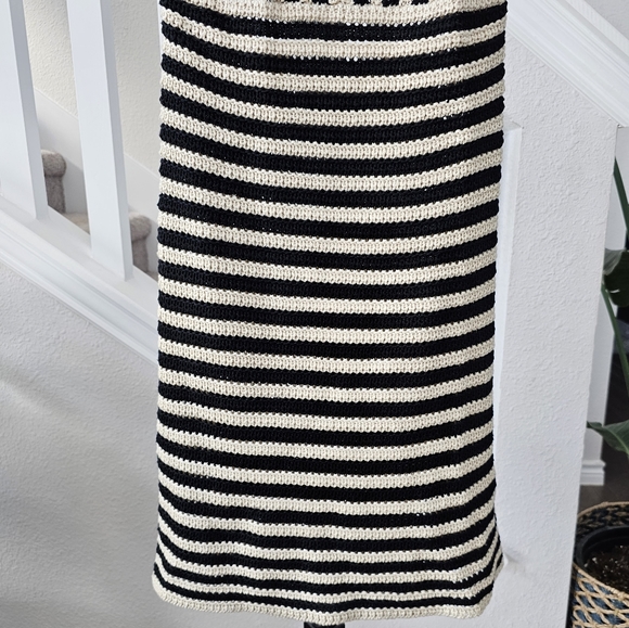 Lucy Paris halter crochet striped dress Size Large NWT - Picture 5 of 11
